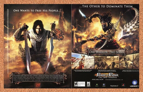 Prince Of Persia Two Thrones Xbox Original 2007 Ad Authentic Video Game Promo