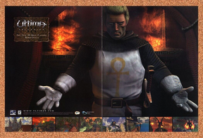 Ultima III Ascension Original 1999 Print Ad Authentic RPG Video Game Promo v2