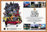 Grand Theft Auto III PS2 GTA3 Original 2002 Ad Authentic Video Game Promo v3