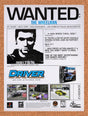 1999 Driver 1 You Are The Wheelman PS1 Original Ad / Retro Wall Art v3