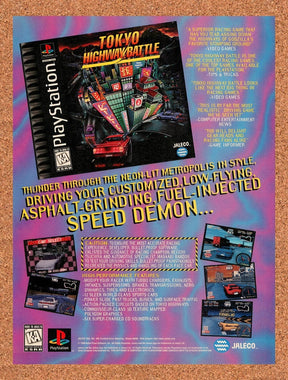 1997 Tokyo Highway Battle PS1 Original Advertisement / Retro Promo v1