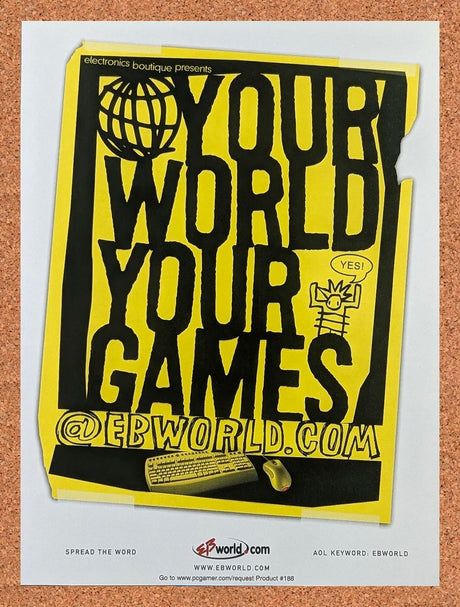 2000 EB World Your World Your Games Original Advertisement / Retro Promo v1