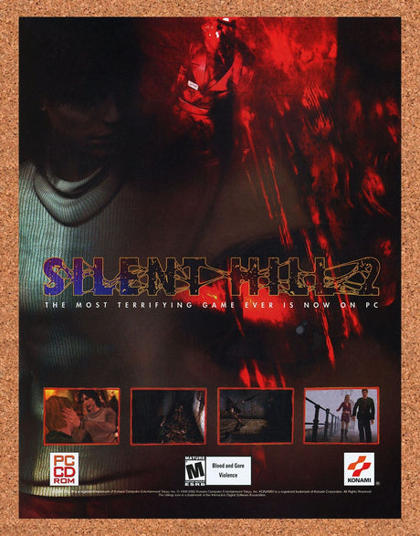 2003 Silent Hill 2 PC Original Advertisement / Retro Wall Art v2