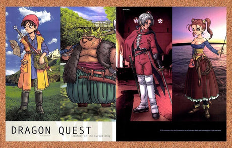 2005 Dragon Quest VIII Journey Of the Cursed King PS2 Review Original Ad / Promo