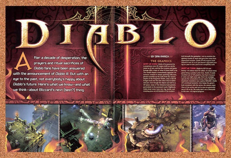2008 Diablo III PC Announcement Original Advertisement / Retro Promo vr2