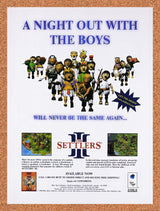1999 Settlers III PC Original Advertisement / Retro Wall Art v2
