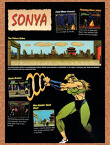 1993 Mortal Kombat Profile Sonya Profile Original Advertisement / Promo vr8
