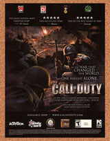 Original 2004 Call Of Duty PC Vintage Print Ad - Video Game Promo Wall Art 3
