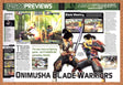 2003 Onimusha Blade Warriors PS2 Original Advertisement / Retro Promo vr1