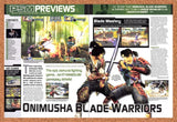 2003 Onimusha Blade Warriors PS2 Original Advertisement / Retro Promo vr1