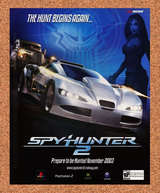 Spy Hunter 2 PS2 Original 2005 Ad Authentic Midway Racing Video Game Promo