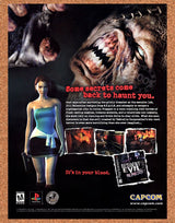 Resident Evil 3 Nemesis Original 2002 Vintage Ad - Capcom Video Game Promo