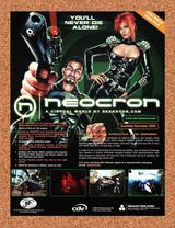 Neocron PC Original 2004 Ad Authentic Virtual Online MMO Video Game Promo