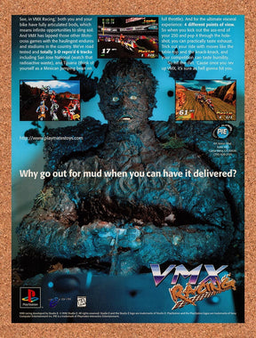 1997 VMX Racing PS1 Original Advertisement / Retro Promo v1
