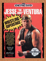 1991 Jesse The Body Ventura Wrestling Superstars Genesis Original Ad / Wall Art