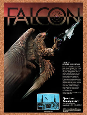 1988 Falcon MS-DOS Original Advertisement / Retro Wall Art v1