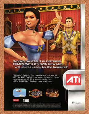 Pirates Live The Life PC Original 2004 Ad Authentic Sid Meier Video Game Promo