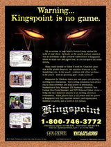 Kingspoint PC Original 1995 Vintage Ad - Video Game Promo
