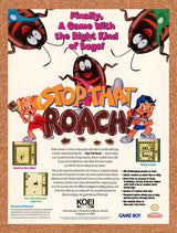 1994 Stop That Roach Game Boy Original Advertisement / Retro Promo v1