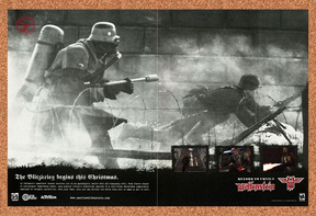 Wolfenstein PC Original 2003 Ad Authentic id Christmas Release Video Game Promo