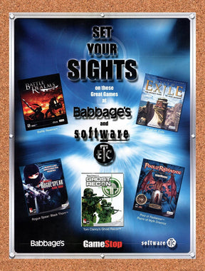 2001 GameStop Babbages PC Games Original Advertisement / Retro Promo v1