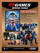 2004 City Of Heroes EB Games Original Advertisement / Retro Promo v7