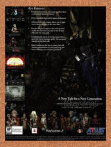 2002 Wizardry Tale Of The Forsaken Land PS2 Original Advertisement / Promo v1