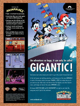 1999 Animaniacs A Gigantic Adventure PC Original Advertisement / Retro Promo v1