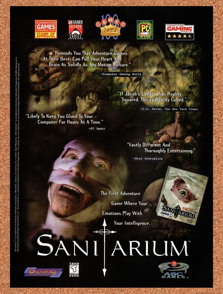 1998 Sanitarium PC Original Advertisement / Retro Wall Art v4