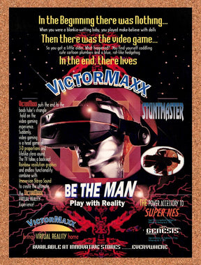 1993 VictorMaxx SNES Virtual Reality Original Advertisement / Retro Promo v1