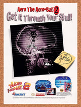 1994 Aero The Acro-Bat 2 SNES Original Advertisement / Retro Promo v1