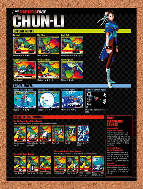 1999 Marvel vs Capcom Clash Of Super Heroes Chun-Li Special Moves Original Ad 4