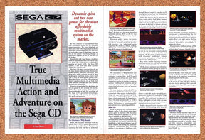 1993 Sega CD Dynamix Games Original Advertisement / Retro Wall Art v11