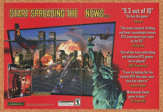 Red Alert 2 PC Original 2001 Ad Authentic Westwood Studios RTS 1 Video Promo v1