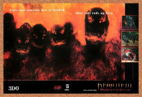 Requiem Wrath Of The Fallen PC Original 2000 Ad Authentic Video Game Promo
