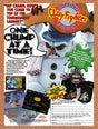 1994 ClayFighter Tournament Edition Blockbuster Sweepstakes Original Ad / Art v1