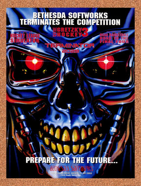 1992 Terminator 2029 Bethesda Original Advertisement / Retro Promo v1