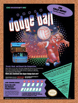 1990 Super Dodge Ball NES Original Advertisement / Retro Wall Art v2