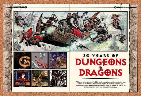 2004 Dungeons & Dragons 30th Anniversary PC Games Review Original Ad / Promo vr1