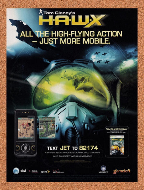 2009 Hawx Xbox 360 Original Advertisement / Retro Wall Art v3