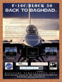 1996 F-16C/Block 50 Back To Baghdad PC Original Advertisement / Retro Promo v1