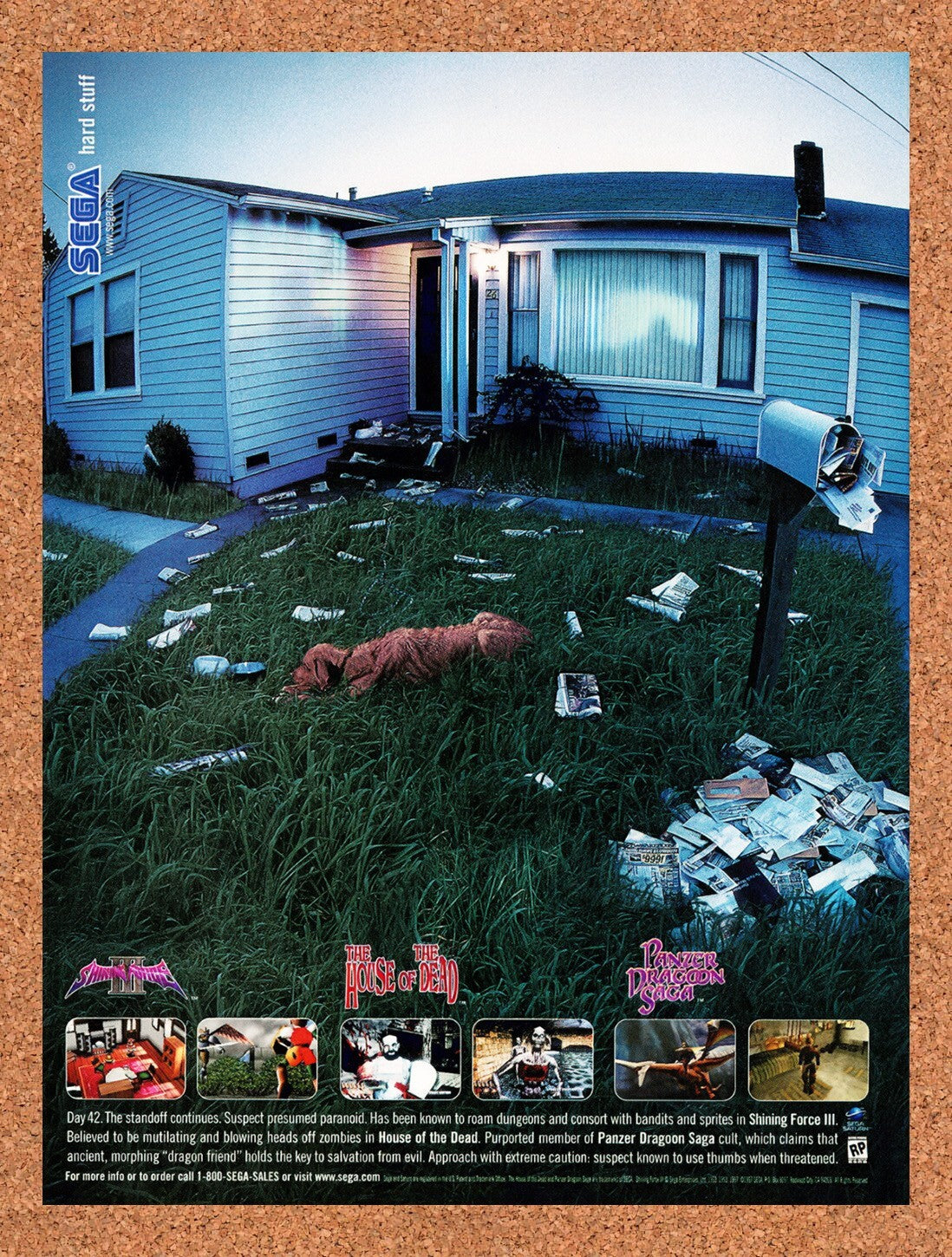 1998 Sega Saturn Games Original Advertisement / Retro Wall Art v2