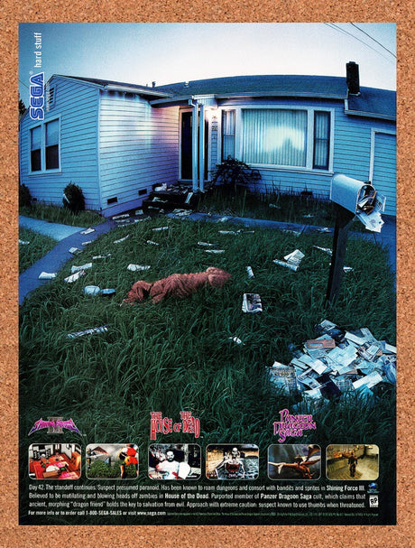 1998 Sega Saturn Games Original Advertisement / Retro Wall Art v2