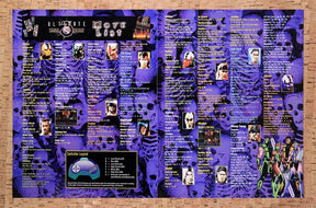 1996 Mortal Kombat 3 Ultimate Arcade Move List Original Ad / Retro Wall Art v3