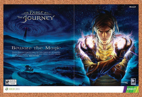 2012 Fable The Journey Xbox 360 Original Advertisement / Retro Wall Art v2