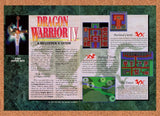 1992 Dragon Warrior IV NES Original Advertisement / Retro Promo v1