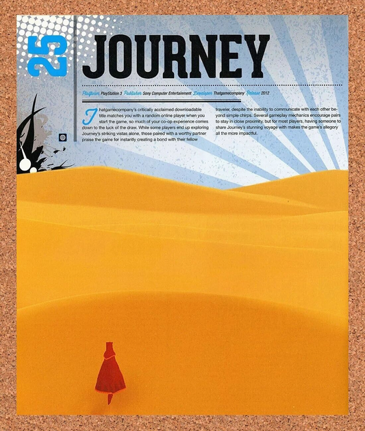 Journey PS3 Collector's Edition Original 2011 Ad Authentic Video Game Promo