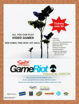 2004 GameRiot Powered By Xbox Game Tournaments Original Advertisement / Promo v2