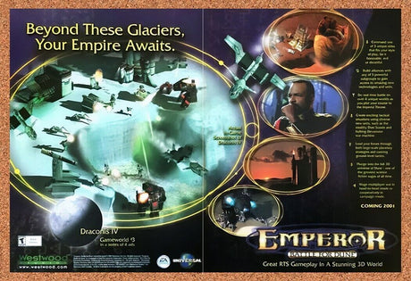 2001 Emperor Battle for Dune PC Original Advertisement / Retro Wall Art v3