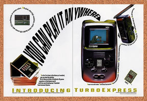 1990 TurboGrafx Express Mobile Gaming Bonk Original Advertisement / Promo v1